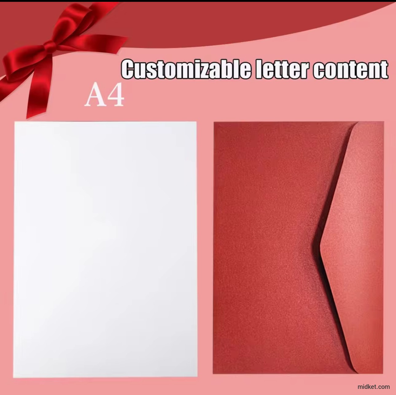 Custom envelopes letter, Valentine's Day letter customization, friend blessing letters,Company documents print,Mail a letter