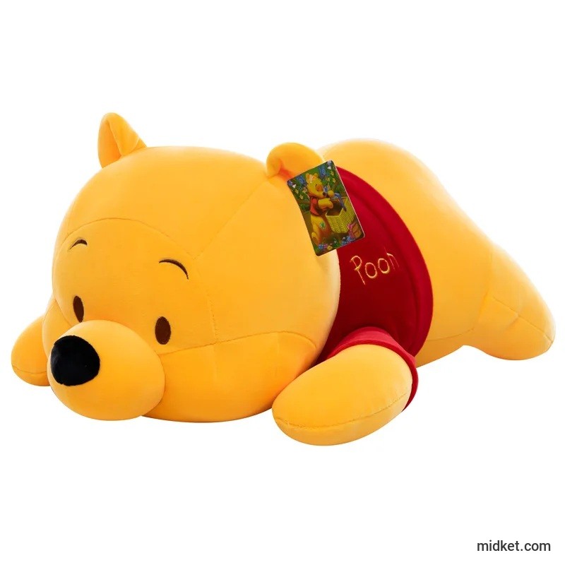 45cm Cute Disney Winnie The Pooh Plushies Dolls Kawaii Anime Figure Cartoon Plush Toys for Girls Birthday